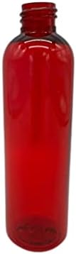 4 גרם בקבוקי פלסטיק קוסמו אדומים -12 אריזה לבקבוק ריק ניתן למילוי מחדש - BPA בחינם - שמנים אתרים - ארומתרפיה | כובעי דיסק זהב - מיוצרים